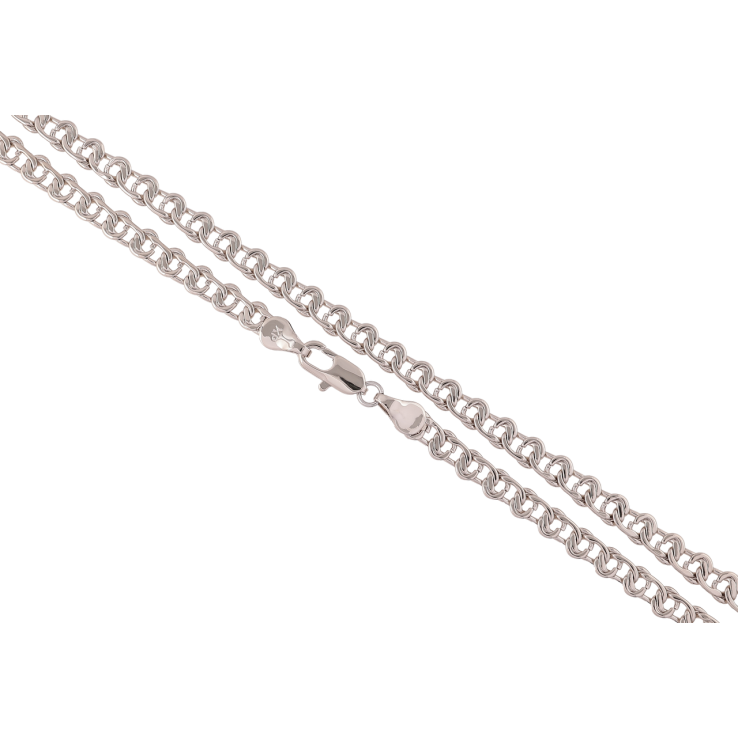 Ланцюжок Xuping Родій «Плетіння Вузол» довжина 59см х 5мм фото №12 Ланцюжок Xuping Родій «Плетіння Вузол» довжина 59см х 5мм фото №12