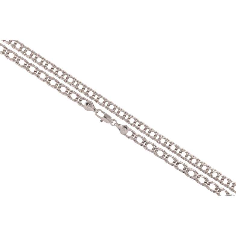 Цепочка Xuping Родий Плетение Двойное Ромбо длина 60см х 5мм фото №2