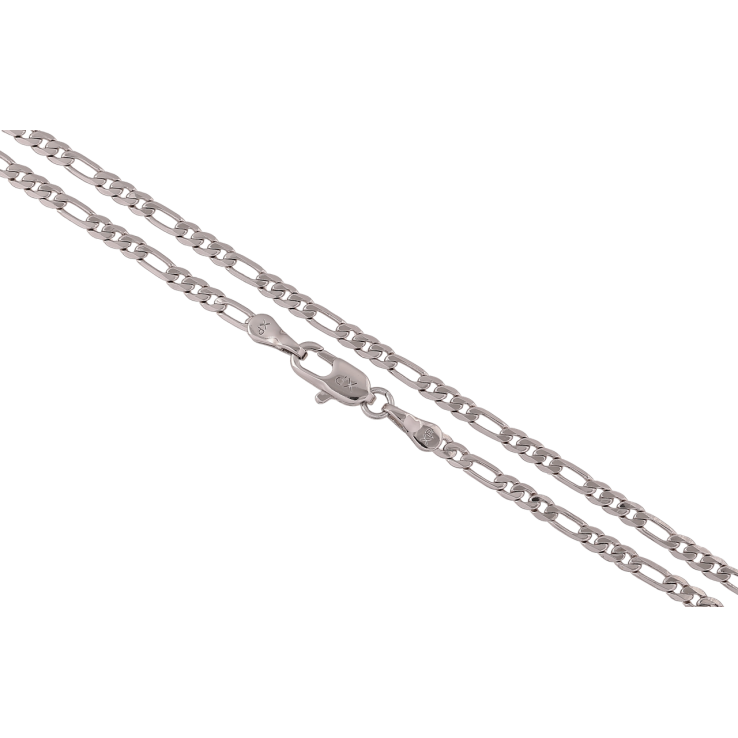 Ланцюжок Xuping Родій «Плетіння Фігаро» довжина 45см х 3мм фото №22 Ланцюжок Xuping Родій «Плетіння Фігаро» довжина 45см х 3мм фото №22