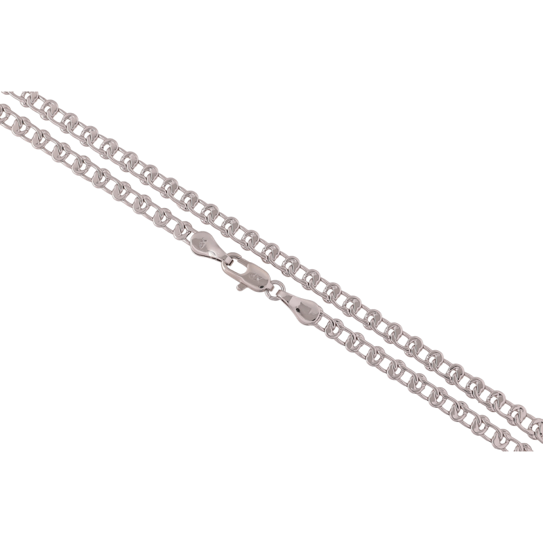 Ланцюжок Xuping Родій «Плетіння Вузол» довжина 45см х 4мм фото №1