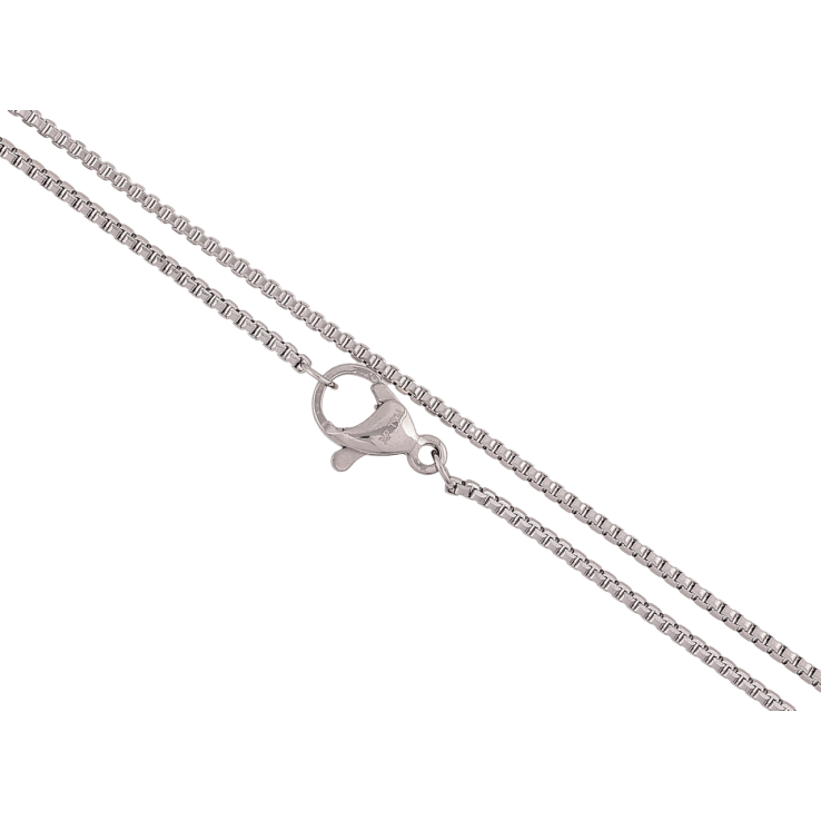 Ланцюжок Xuping ТТМ Stainless Steel колір Родій «Плетіння Венеціанське» довжина 45см х 1мм фото №19