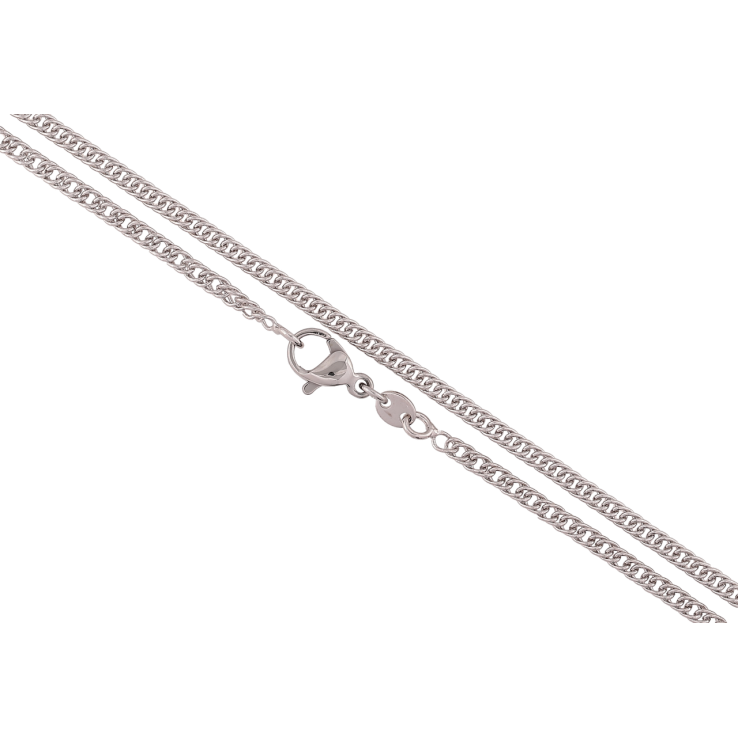 Ланцюжок Xuping Родій «Плетіння Кобра» довжина 60см х 2мм фото №4 Ланцюжок Xuping Родій «Плетіння Кобра» довжина 60см х 2мм фото №4