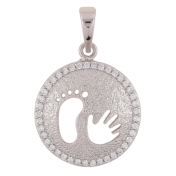 Кулон Xuping Родій «Долонька з ніжкою» для ланцюжка до 5мм фото №19