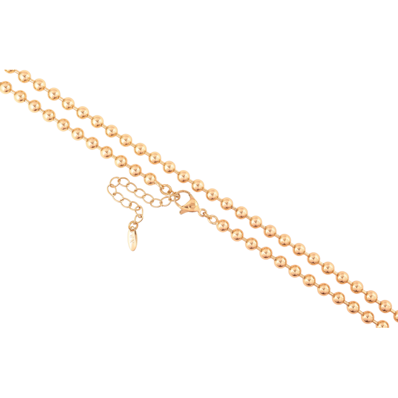 Цепочка Xuping Позолота 18K Плетение Перлина длинна 45-50см х 4мм фото №1