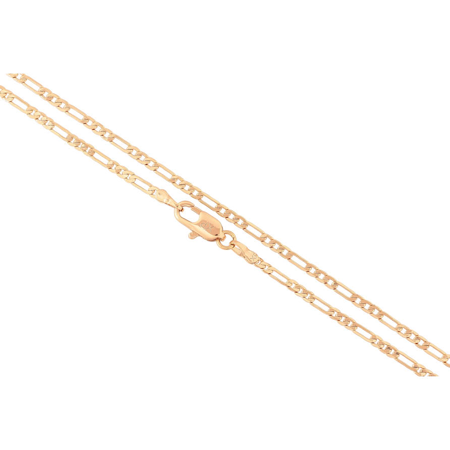 Ланцюжок Xuping Позолота 18K «Плетіння Фігаро перекручене» довжина 45см х 2мм фото №1