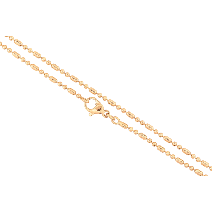 Цепочка Xuping Позолота 18K Плетение Перлина длинна 44см х 1.5мм фото №1