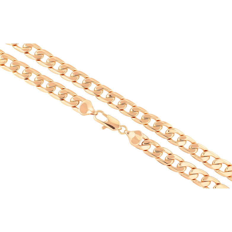 Ланцюжок Xuping Позолота 18K «Плетіння Панцирне» довжина 50см х 10мм фото №1