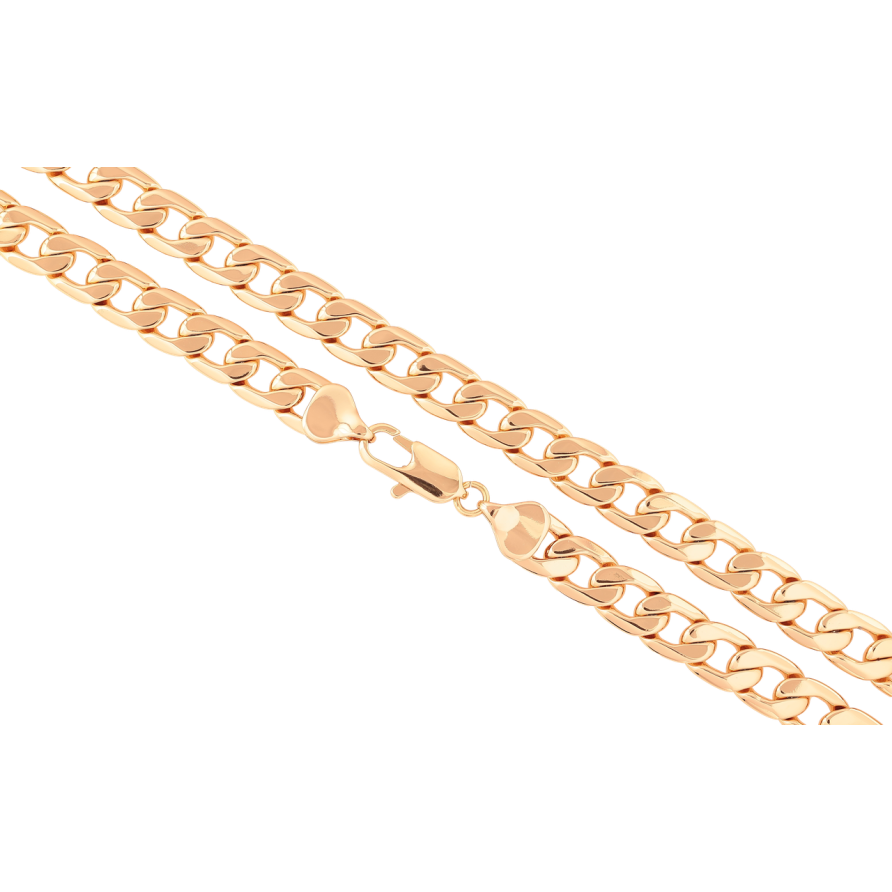 Ланцюжок Xuping Позолота 18K «Плетіння Панцирне» довжина 50см х 10мм фото №1