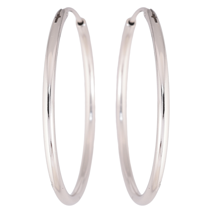 Серьги Xuping Родий кольца (конго) Классика ø 3.5см фото №24