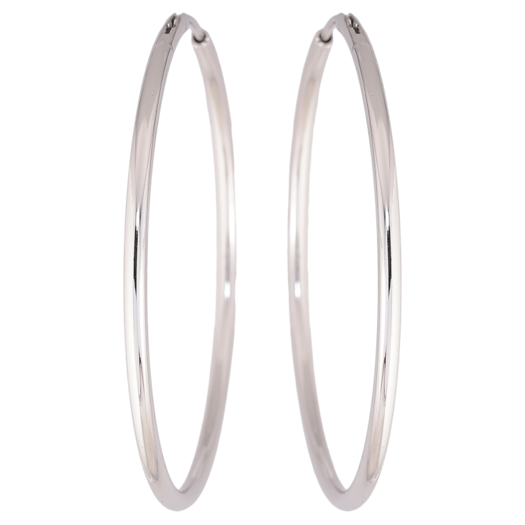 Серьги Xuping Родий кольца (конго) Классика ø 4.5см фото №23