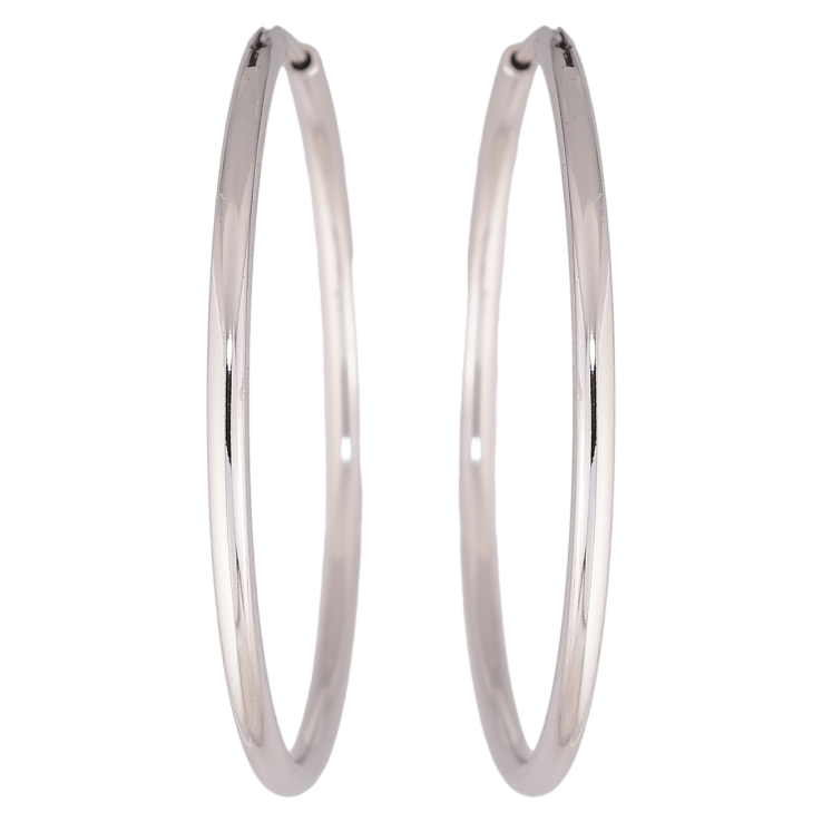 Серьги Xuping Родий кольца (конго) Классика ø 4см фото №22