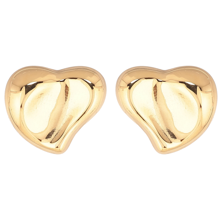 Сережки Xuping TTM Stainless Steel колір 14К пусети «Сердечка» фото №19