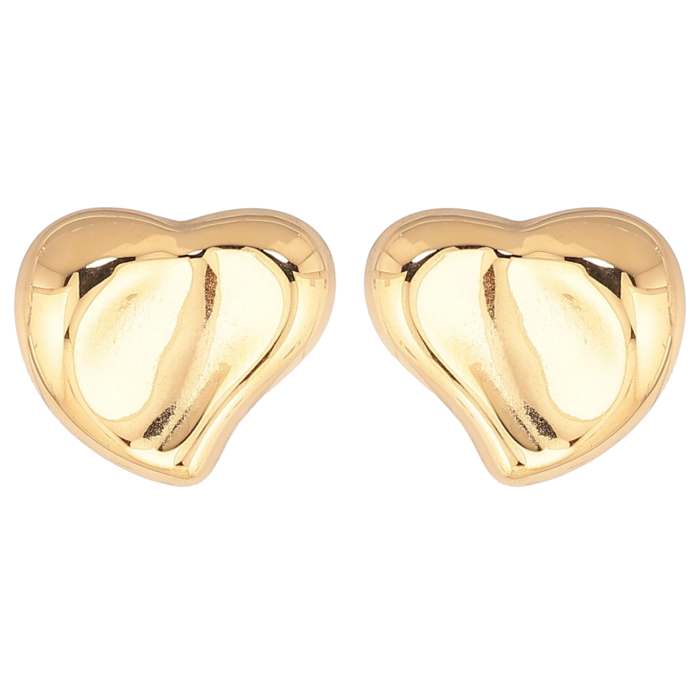 Сережки Xuping TTM Stainless Steel колір 14К пусети «Сердечка» фото №12