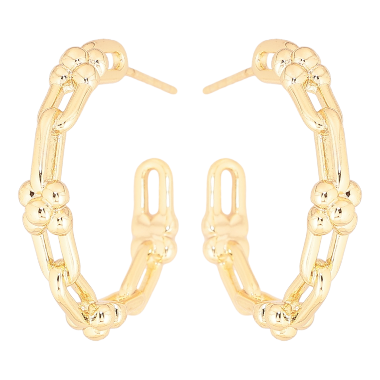 Серьги Xuping Позолота 14K пусеты Декоративные дуги фото №2