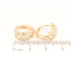 Серьги Xuping Позолота 18K колечки Узор цепочка фото №2