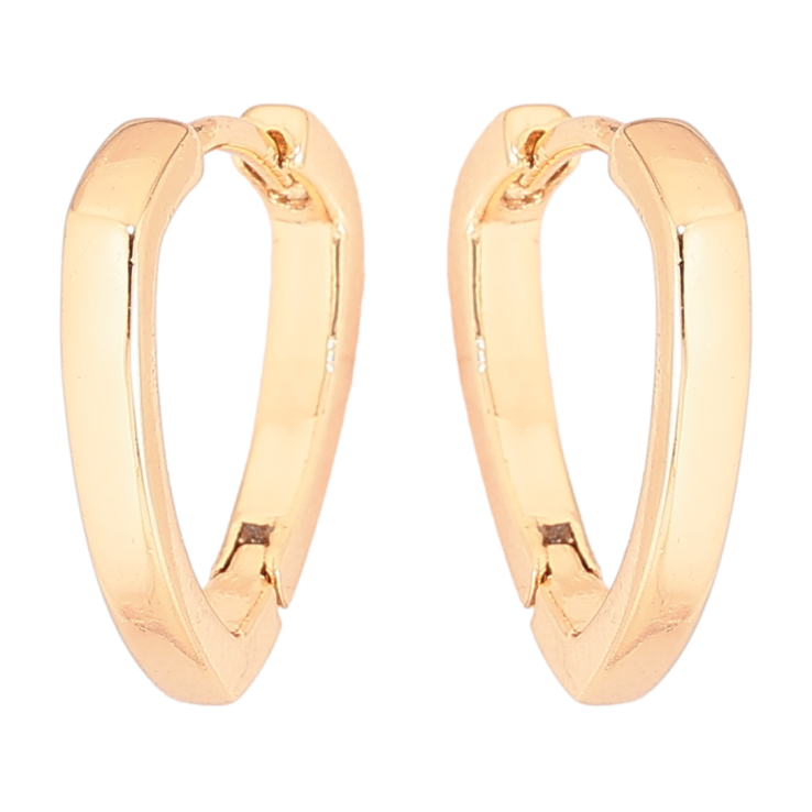 Серьги Xuping Позолота 18K колечки Треугольные фото №20