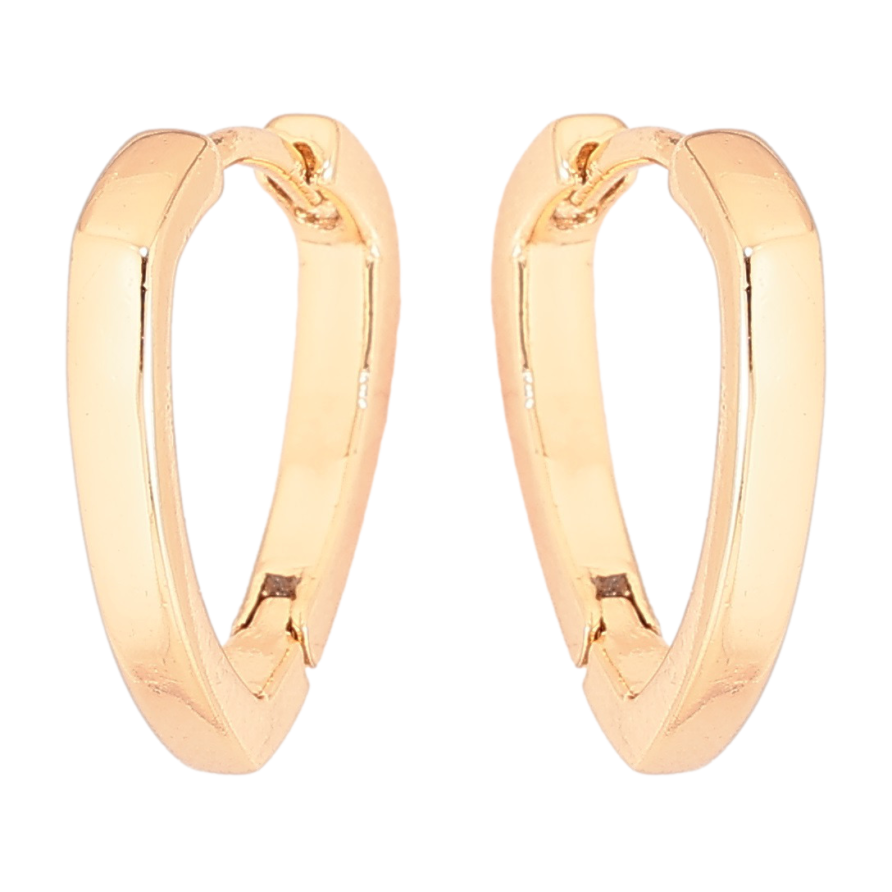 Серьги Xuping Позолота 18K колечки Треугольные фото №1