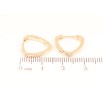 Серьги Xuping Позолота 18K колечки Треугольные фото №2