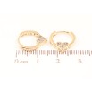 Сережки Xuping Позолота 18K колечка «Сердечка з кристалами» фото №2