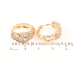 Сережки Xuping Позолота 18K колечка «Інкрустація кристалами» фото №2