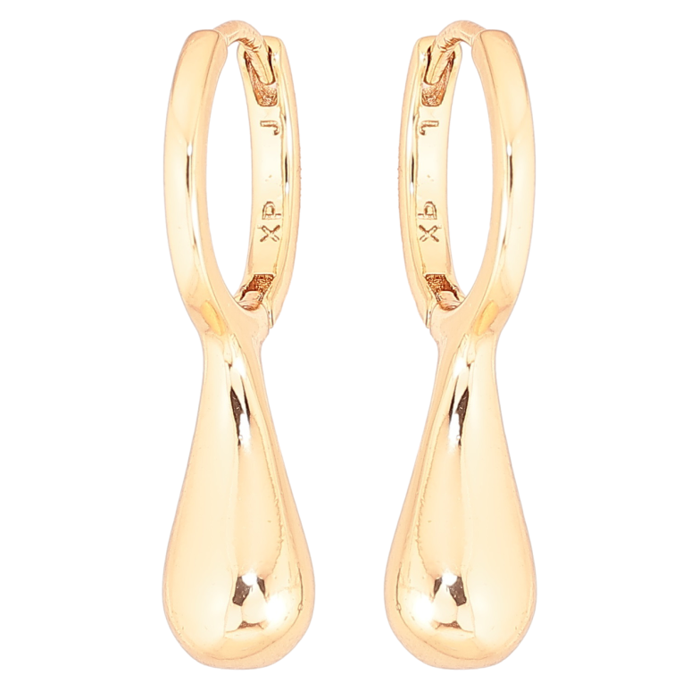 Сережки Xuping Позолота 18K колечка «Крапельки» фото №1