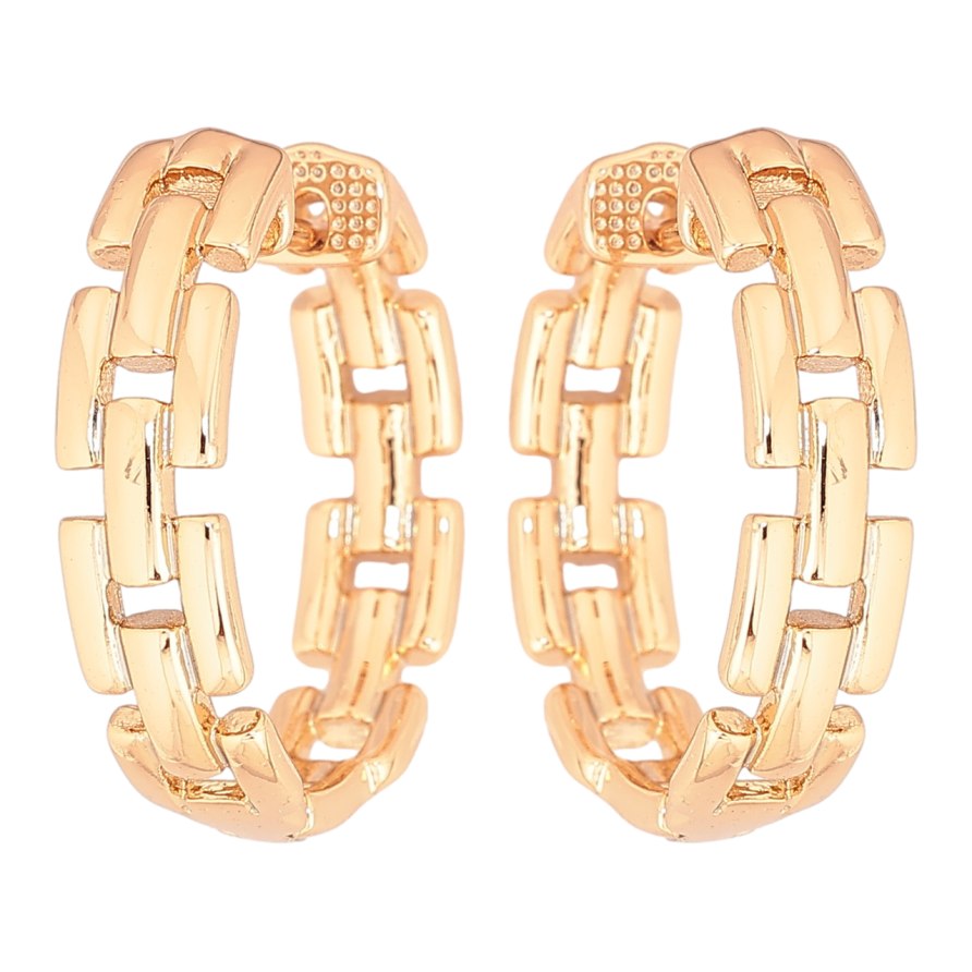 Сережки Xuping Позолота 18K колечка «Браслетний візерунок» фото №1