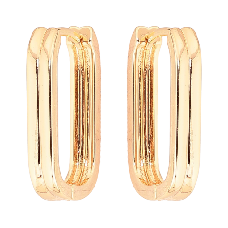 Серьги Xuping Позолота 18K колечки Декоративный узор фото №6