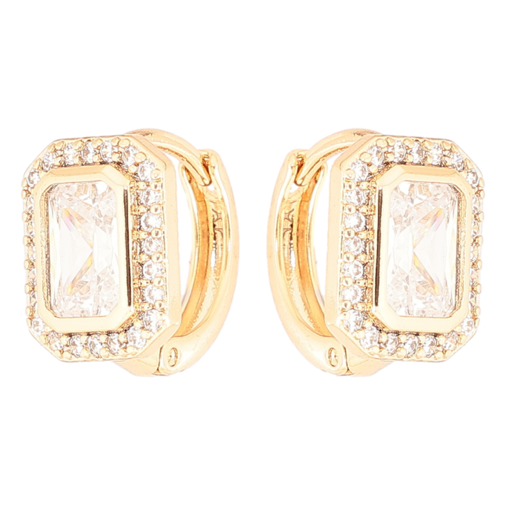 Серьги Xuping Позолота 18K колечки Кристальный блеск фото №18 Серьги Xuping Позолота 18K колечки Кристальный блеск фото №18