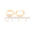 Сережки Xuping Позолота 18K колечка «Кришталеві вставки» фото №2