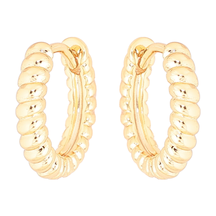 Серьги Xuping Позолота 18K колечки Декоративный узор фото №15