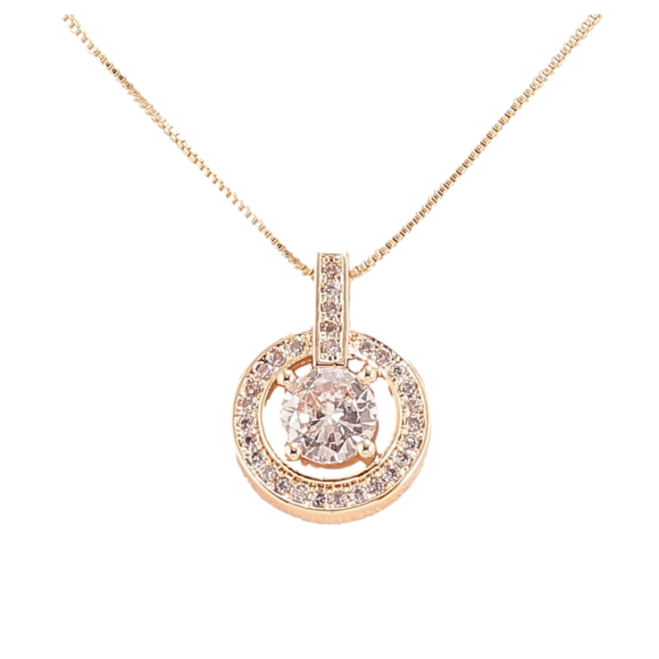 Підвіска на ланцюжку Xuping Позолота 18K «Кришталевий блиск» довжина 44см х 0.5мм фото №11