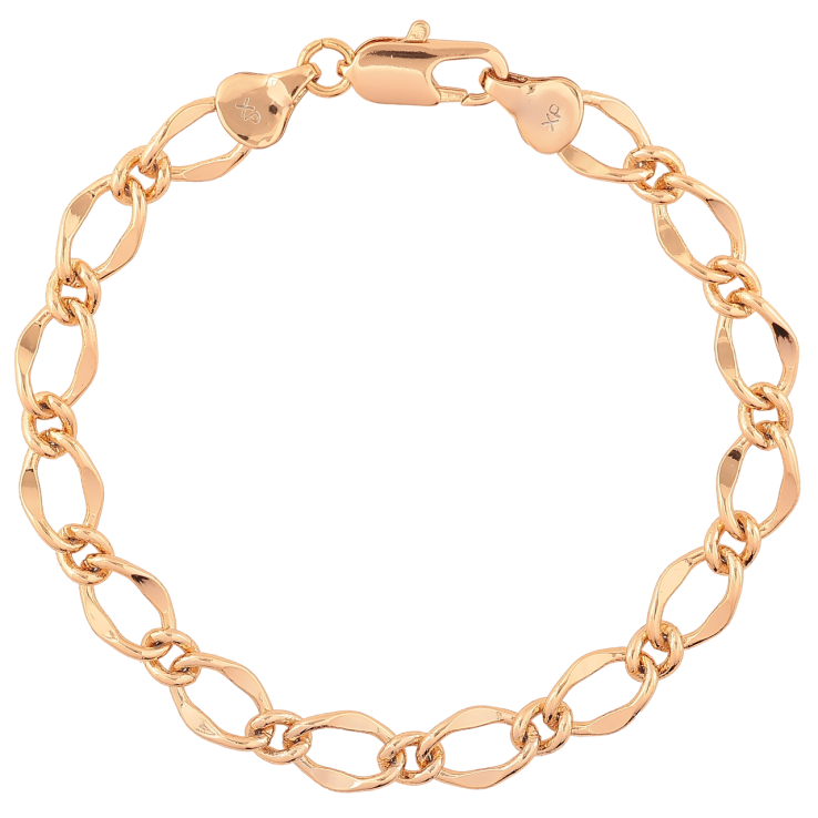 Браслет Xuping Позолота 18K Цепочка плетение Фантазийное длина 18.5см х 7мм фото №23