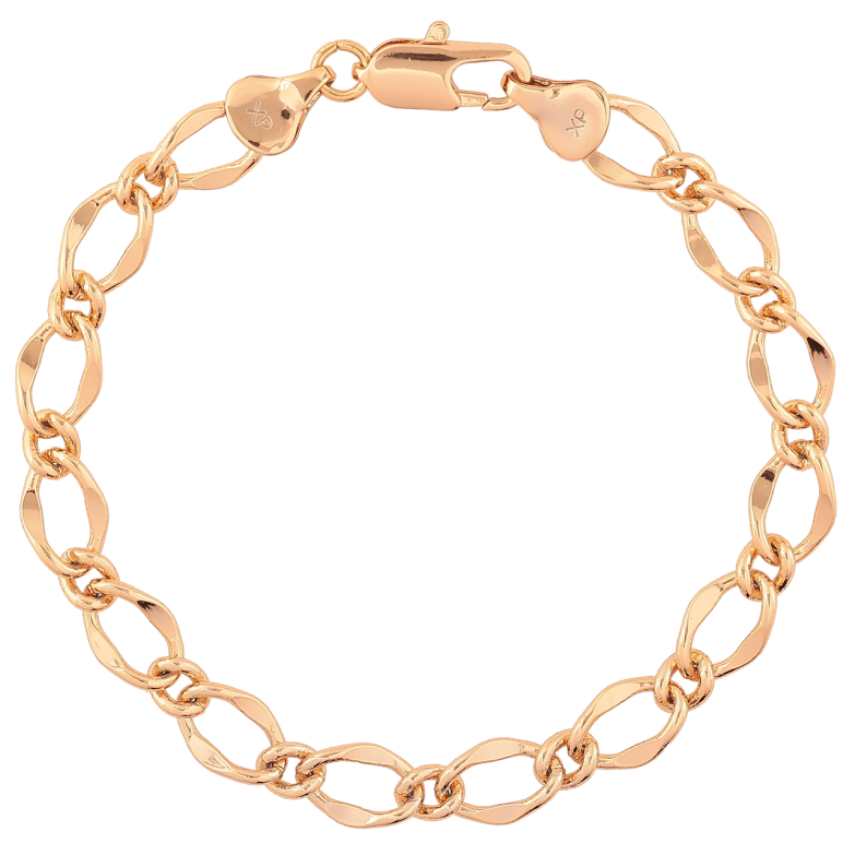 Браслет Xuping Позолота 18K Цепочка плетение Фантазийное длина 18.5см х 7мм фото №1