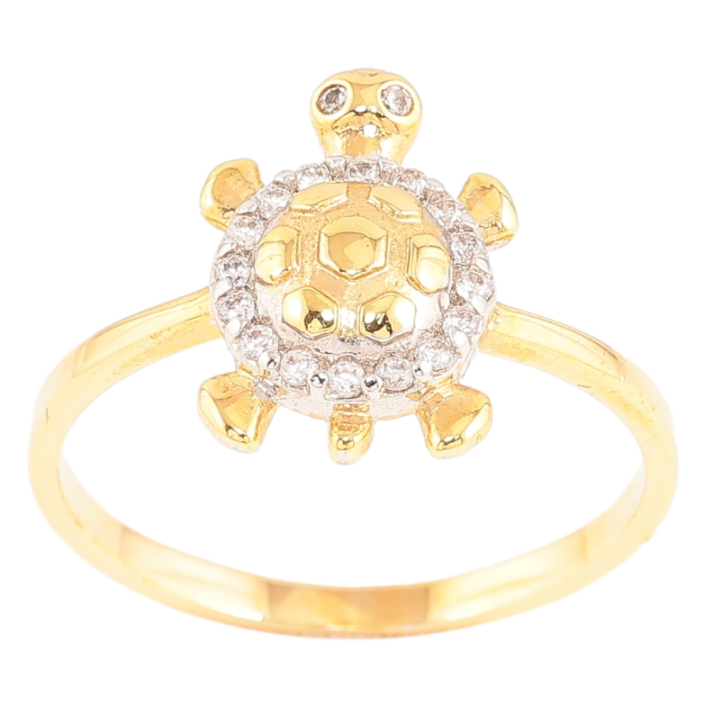 Каблучка Xuping Позолота + Родій «Черепаха» фото №2