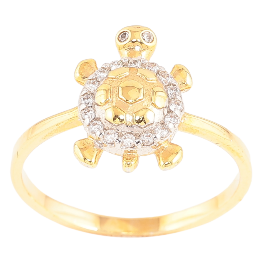 Каблучка Xuping Позолота + Родій «Черепаха» фото №1