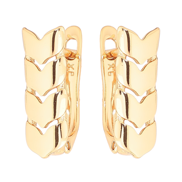 Сережки Xuping Позолота 18K англійський замок «Колоски» фото №20