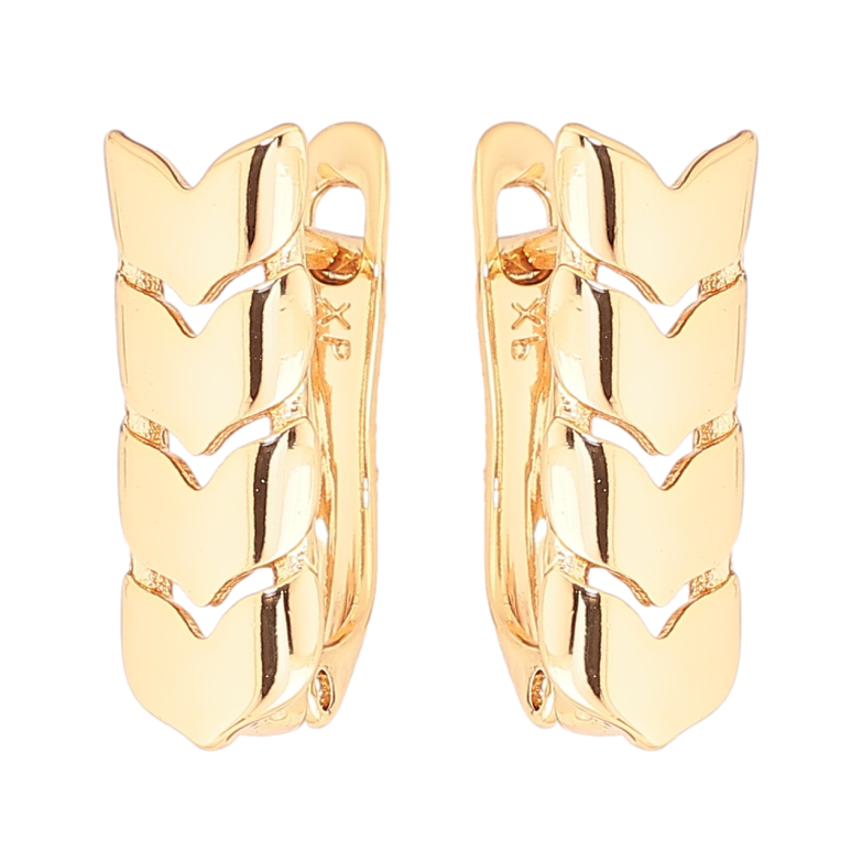 Серьги Xuping Позолота 18K английский замок Колоски фото №1