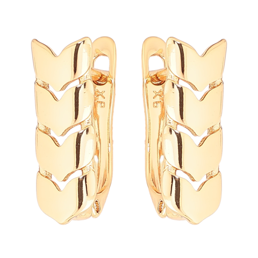 Серьги Xuping Позолота 18K английский замок Колоски фото №1