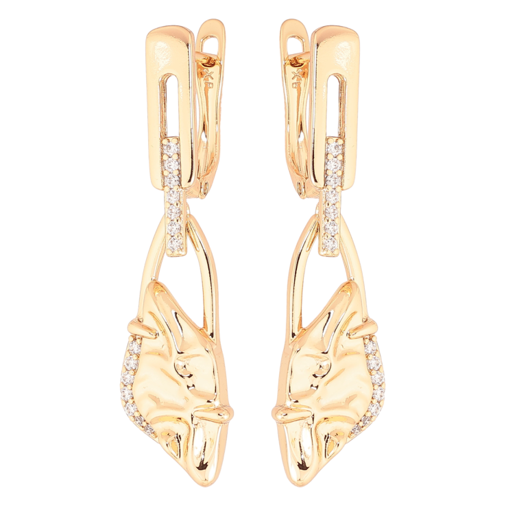 Сережки Xuping Позолота 18K англійський замок «Декоративні підвіски» фото №19