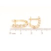 Серьги Xuping Позолота 18K английский замок Кристальные дорожки фото №2
