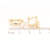 Сережки Xuping Позолота 18K англійський замок «Кришталеві квіточки» фото №2
