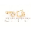 Сережки Xuping Позолота 18K англійський замок «Кришталеві квіточки» фото №2