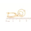 Серьги Xuping Позолота 18K английский замок Круглые подвески с кристаллами фото №2