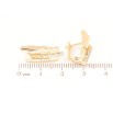 Сережки Xuping Позолота 18K англійський замок «Декоративний візерунок з доріжками кристалів» фото №2