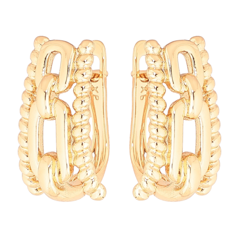 Серьги Xuping Позолота 18K английский замок Декоративный узор фото №1