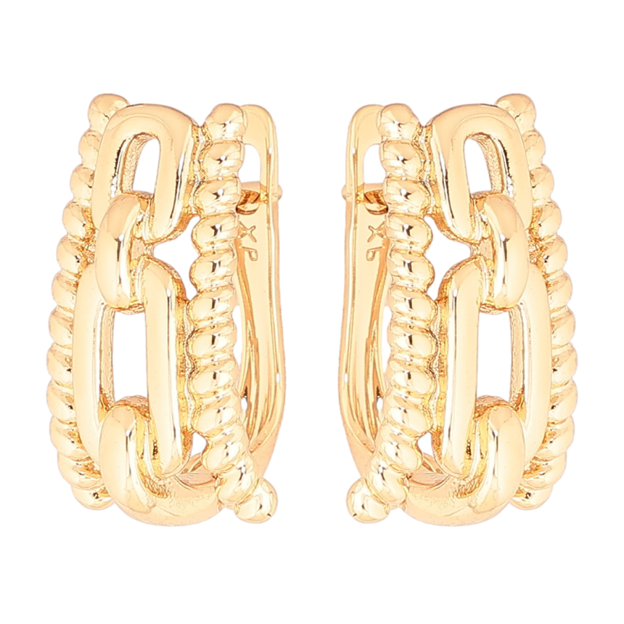 Серьги Xuping Позолота 18K английский замок Декоративный узор фото №1