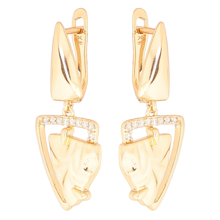 Сережки Xuping Позолота 18K англійський замок «Декоративні підвіски» фото №9