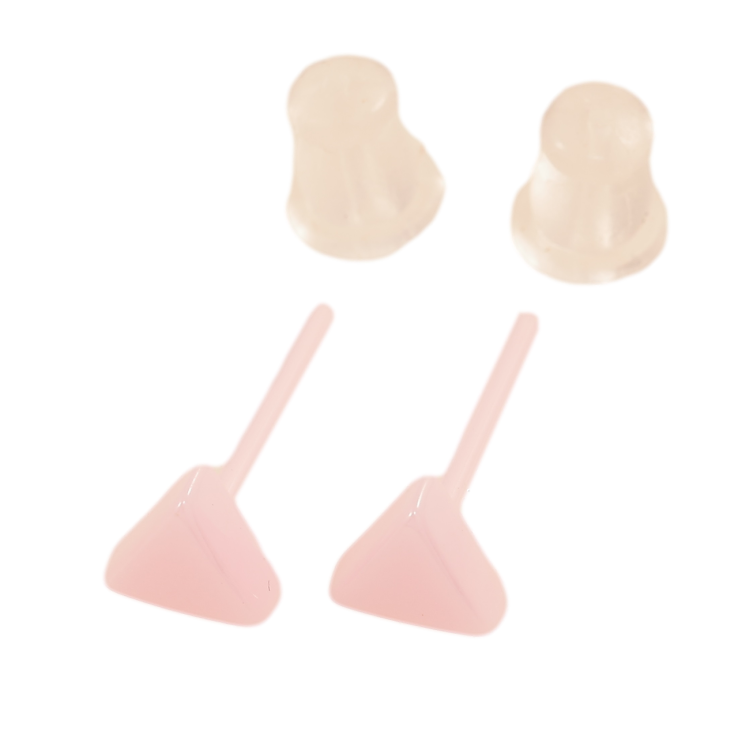 Сережки Xuping TTM Stainless Steel кераміка пусети «Рожеві трикутники» 6х6мм фото №20 Сережки Xuping TTM Stainless Steel кераміка пусети «Рожеві трикутники» 6х6мм фото №20