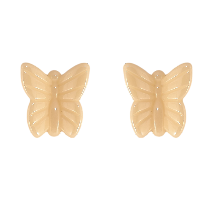 Сережки Xuping TTM Stainless Steel кераміка пусети «Жовті метелики» фото №1