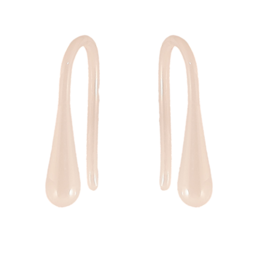 Сережки Xuping TTM Stainless Steel кераміка французький замок «Білі крапельки» фото №1